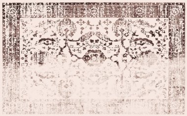 Orijinal yıkanmış efekt, halı tasarımı ve grunge desenli illüstrasyon 