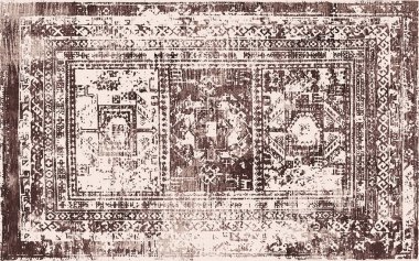 Orijinal yıkanmış efekt, halı tasarımı ve grunge desenli illüstrasyon 