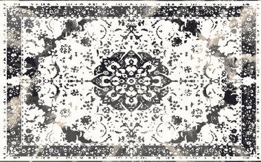 Orijinal yıkanmış efekt, halı tasarımı ve grunge desenli illüstrasyon 