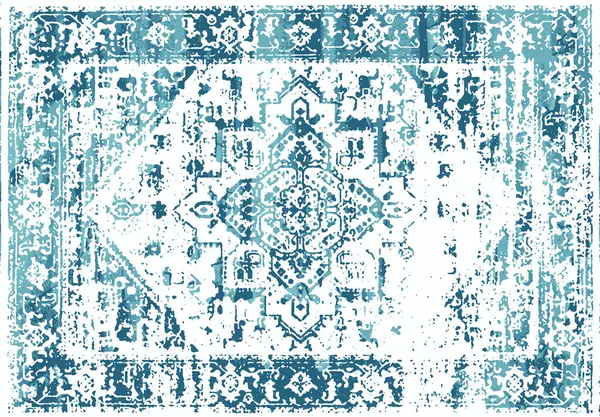 Orijinal, modası geçmiş halı tasarımı ve grunge desenli illüstrasyon 