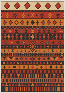 Fas ve Kabile Halısı, Halı Vektörü Tasarımı ve Resimler Yüksek çözünürlüklü Beyaz tuval üzerinde izole edilmiş