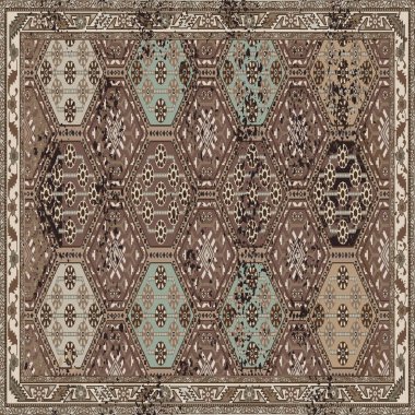 Orijinal, eskimiş efekt, halı tasarımı ve grunge desenli çizimler. 