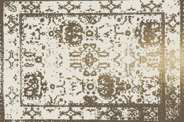 Orijinal, eskimiş efekt, halı tasarımı ve grunge desenli çizimler. 