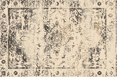 Orijinal, eskimiş efekt, halı tasarımı ve grunge desenli çizimler. 