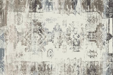 Orijinal, eskimiş efekt, halı tasarımı ve grunge desenli çizimler. 