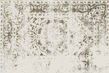 Orijinal, eskimiş efekt, halı tasarımı ve grunge desenli çizimler. 