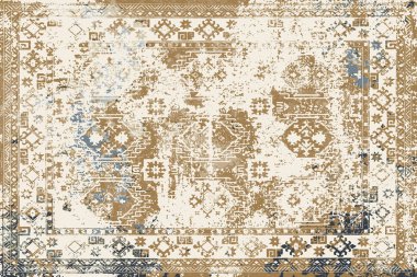 Orijinal, eskimiş efekt, halı tasarımı ve grunge desenli çizimler. 