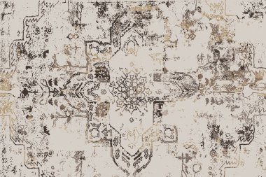 Orijinal, eskimiş efekt, halı tasarımı ve grunge desenli çizimler. 