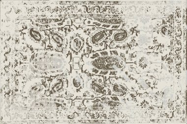 Orijinal, eskimiş efekt, halı tasarımı ve grunge desenli çizimler. 