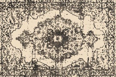 Orijinal, eskimiş efekt, halı tasarımı ve grunge desenli çizimler. 