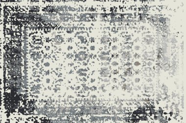 Orijinal, eskimiş efekt, halı tasarımı ve grunge desenli çizimler. 