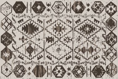 Orijinal, eskimiş efekt, halı tasarımı ve grunge desenli çizimler. 