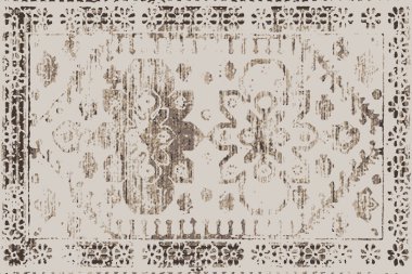 Orijinal, eskimiş efekt, halı tasarımı ve grunge desenli çizimler. 