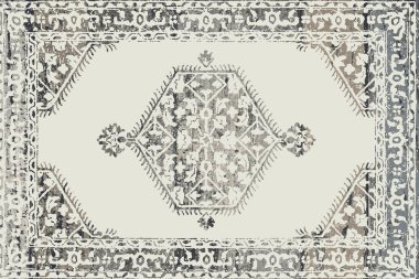 Orijinal, eskimiş efekt, halı tasarımı ve grunge desenli çizimler. 