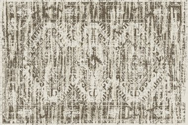 Orijinal, eskimiş efekt, halı tasarımı ve grunge desenli çizimler. 