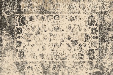 Orijinal, eskimiş efekt, halı tasarımı ve grunge desenli çizimler. 