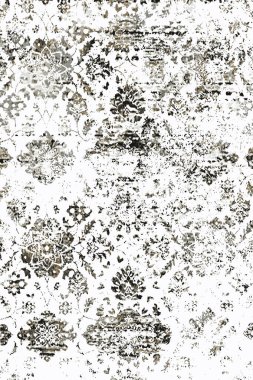 Orijinal paslanmış halı tasarımı ve grunge desenli illüstrasyon 