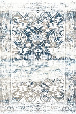 Orijinal paslanmış halı tasarımı ve grunge desenli illüstrasyon 