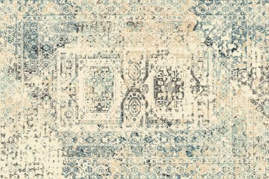 Orijinal paslanmış halı tasarımı ve grunge desenli illüstrasyon 