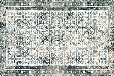 Orijinal paslanmış halı tasarımı ve grunge desenli illüstrasyon 