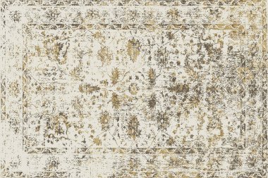 Orijinal paslanmış halı tasarımı ve grunge desenli illüstrasyon 