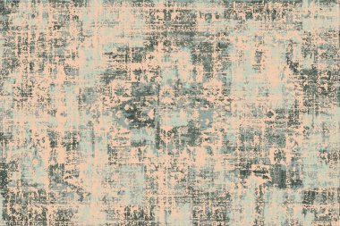 Orijinal paslanmış halı tasarımı ve grunge desenli illüstrasyon 