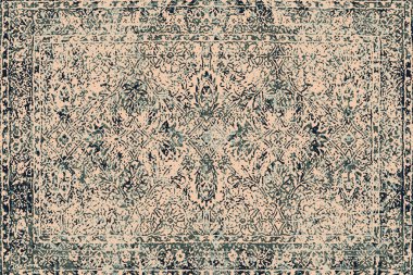 Orijinal paslanmış halı tasarımı ve grunge desenli illüstrasyon 