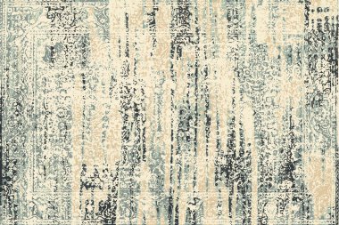 Orijinal paslanmış halı tasarımı ve grunge desenli illüstrasyon 