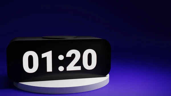 Maken Geïsoleerde Digitale Klok Concept Ontwerp Elektrisch Horloge Illustratie Voor — Stockfoto