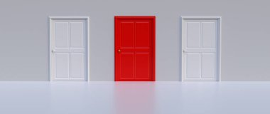 3d render yol seçimi için soyut konsept, hayat seçimi için konsept sanat 3d illüstrasyon arka planı, seçim konsepti için en iyi kullanım