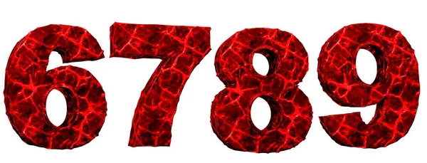 Horror Blutalphabet Beschädigte Buchstaben Rot Zahlen Renderer Weißer Hintergrund — Stockfoto
