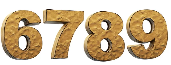 Números Arcilla Sucio Alfabeto Modelado Partir Arcilla — Foto de Stock