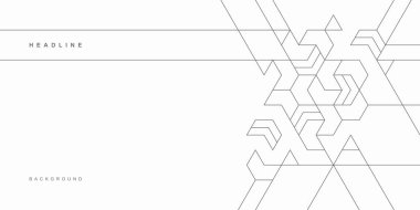 Soyut geometrik teknolojik arka plan. Vektör yaratıcı tasarımı.