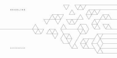 Soyut geometrik teknolojik arka plan. Vektör yaratıcı tasarımı.