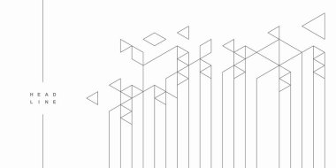 Soyut geometrik teknolojik arka plan. Vektör yaratıcı tasarımı.