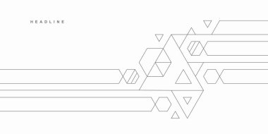Soyut geometrik teknolojik arka plan. Vektör yaratıcı tasarımı.