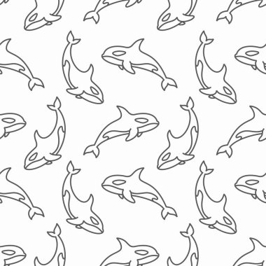 Orka deseni kusursuz. Orka ile vektör arkaplanı.