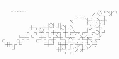 Soyut geometrik teknolojik arka plan. Vektör yaratıcı tasarımı.