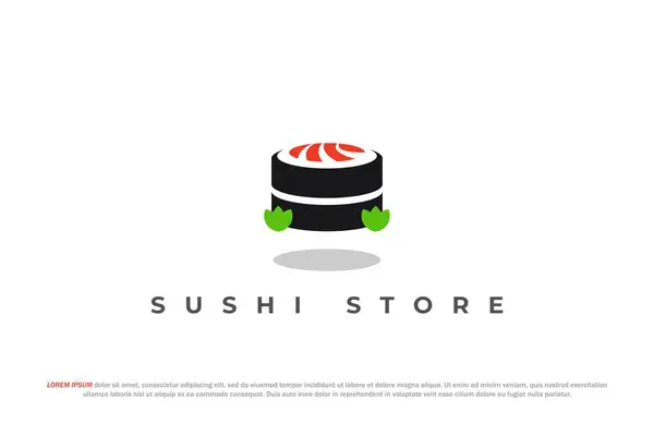 Logo Sushi Obchod Obchod Design Trhu — Stockový vektor
