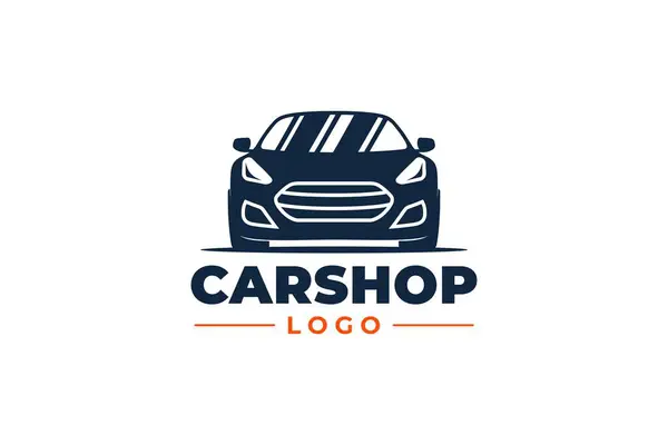Logotipo Carro Loja Auto Garagem Design — Vetor de Stock