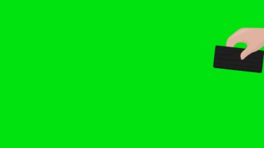 boş cüzdan iflas ettirilmiş animasyon yeşil ekran
