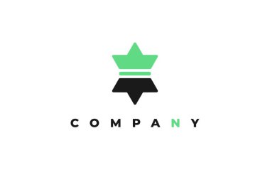 Spor yıldızı logosu modern iş