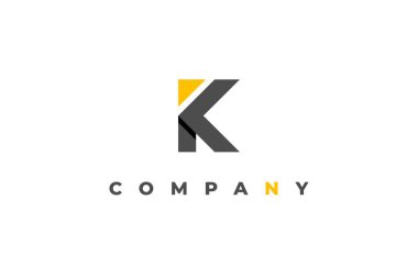 logo harfi k business modern minimal