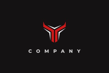 Logo harfi y bufalo soyut modern