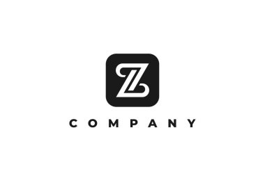 logo harfi z artistik modern monogram