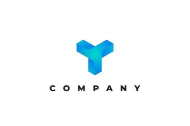 logo harfi y iş 3D derecelendirme işi