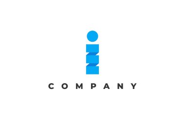 logo harfi i askıya alma kağıt işi