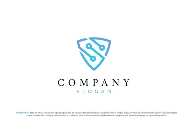 minimal teknoloji logo kalkanını başlat