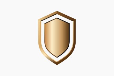 Bronz kalkan 3D tasarım parlak