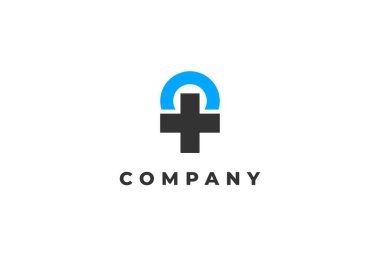 T harfi artı hastane sembolü anahtar antik Mısır logosu